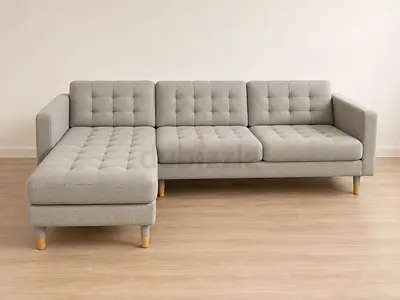 Modern Grey L-Shape Sectional Sofa
