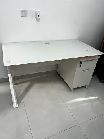 Office Computer Desk with Glass top
