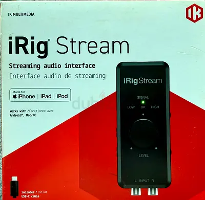 IK Multimedia iRig Stream streaming audio interface (for iPhone/iPad/iPod) - USB-C included