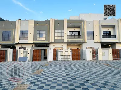 Villa for sale in Ajman, Al Helio area, including registration. 4 master bedrooms, majlis, living room, and maid's room. Suitable for all nationalitie