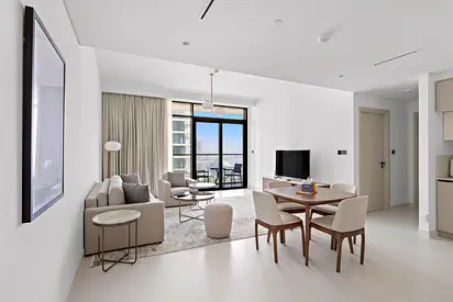 Flexible Payment | Furnished 1BDR | Emaar Beachfront | All bills included