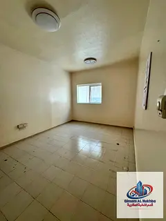 1BR in Al Qulaiah near Al Heera beach. Spacious, central AC/gas, free internet & maintenance. Steps 