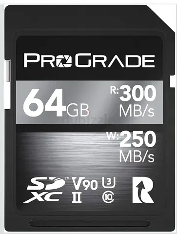 ProGrade 64GB SDXC V90 UHS-II Memory Card - 300MB/s Read