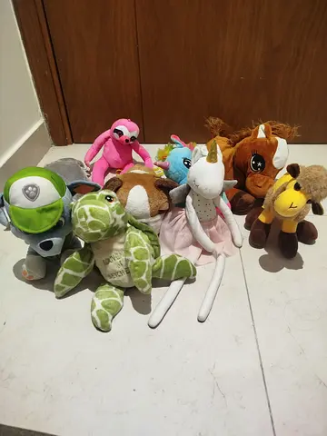40 piece of  Soft Plush Toys - Unicorn, Turtle, Horse, Fox and More