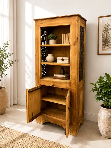 Unique Design Solid Wood Bookshelf