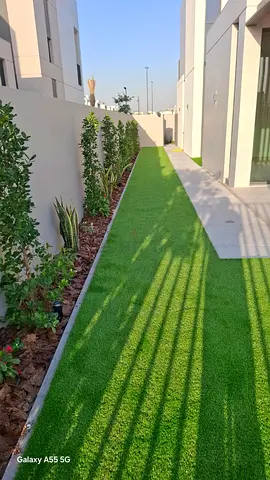 Artificial turf strip for garden and landscape services