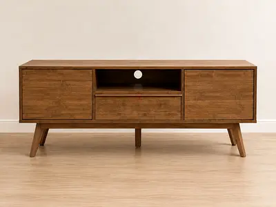 Modern Wooden Entertainment Center