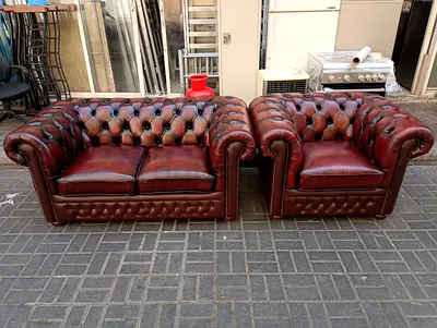 Sofa Original Leather Chesterfield 2+1