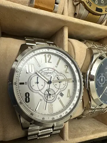 Esprit Men’s Silver Stainless Steel Chronograph Watch - Used