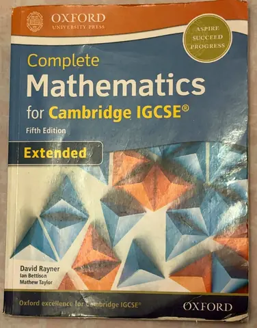 Complete Mathematics for Cambridge IGCSE (Oxford) - Extended, 5th Edition
