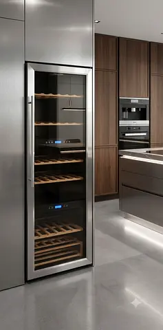 Hoover Wine Bar 72-Bottle Wine Cooler – Dual Temperature Zones | Premium Wine Storage