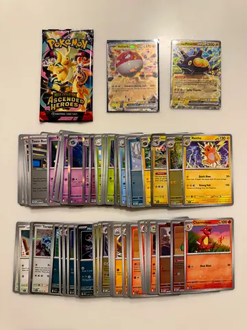 Pokemon cards ASCENDED HEROES original  holographic EX shiny cards