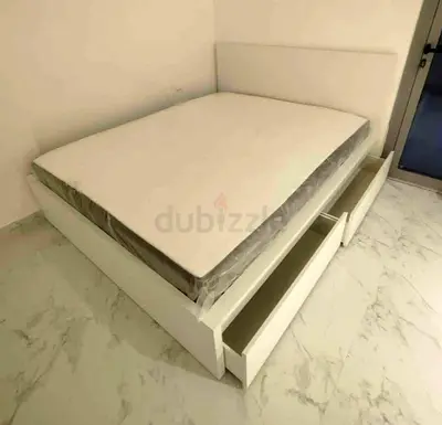 Ikea Malm bed with mattress queen size