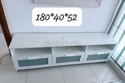White Tv table ikea available in perfect condition