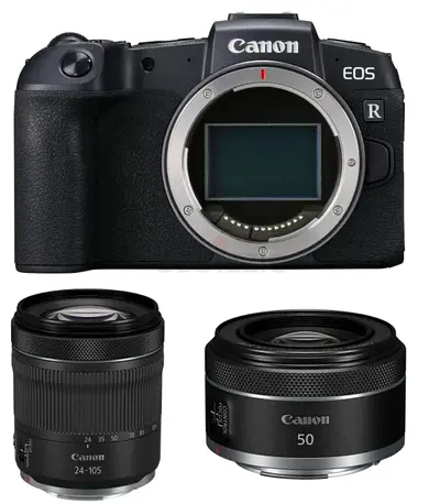 Canon EOS RP Mirrorless Camera With Rf 24-105Mm F/4L IS USM and RF 50MMLens