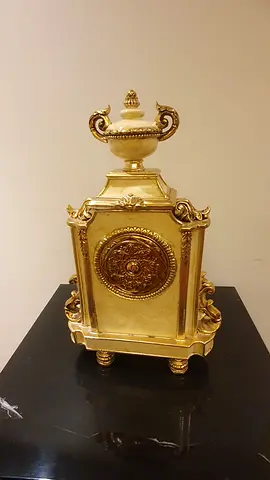Ornate Gold Decorative Urn/Vase with Lid - Vintage Style