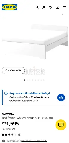 IKEA Bed frame without side tables