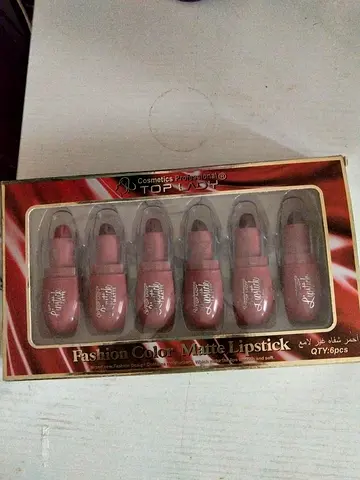 Set of 6 Mini Matte Lipsticks - Neutral Pink Shades