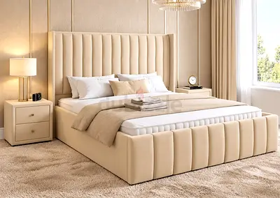 Luxurious Design new King size 180×200 cm Family bed With Good Quality Mattress Available