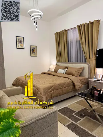 🏡 استوديو فاخر للإيجار الشهري في الروضة 2 – مفروش بالكامل بسعر لا يُفوّت! ✨ 🔹 فرصة لا تُعوّض للسكن في موقع حيوي ومميز بشارع الإسكندرية في الروضة 2،
