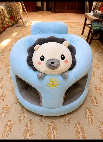 Plush Baby Floor Seat with Lion Design — Soft Support for Sitting Practice baby sofa