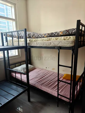4 Bunk beds with mattresses and 2 wardrobe