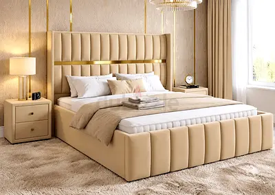 Luxurious Design new King size 180×200 cm Family bed With Good Quality Mattress Available