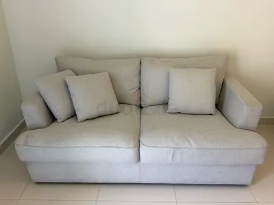 Light grey 2-seater sofa in good condition 180x90