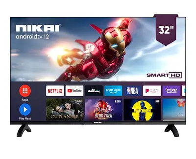 Nikai 32" Android Smart TV - 32 inch Smart HD (Android TV 12) - CCTV Monitor