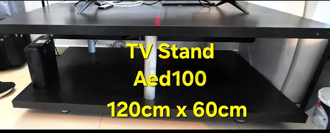 Dark brown wooden TV Stand 120x60cm - Excellent Condition