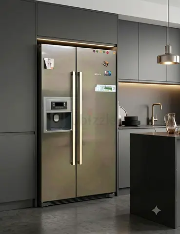 Bosch Side-by-Side Refrigerator – Water Dispenser & Ice Maker | Premium German Quality
