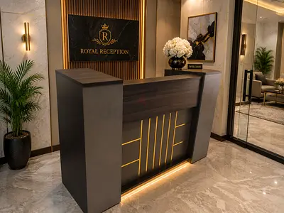 Luxury Design Premium Quality Reception Counter New For Sale