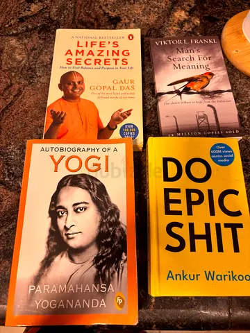 Collection of 4 self-help and spiritual books - gently used