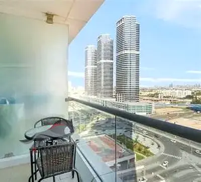 Furnished Studio | Goldcrest Views 2 | Balcony | Pool & Marina View