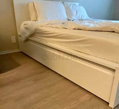 Ikea King Size Bed with Mattress Available in Perfect Condition