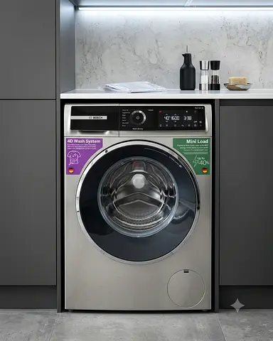 Bosch Series 8 Freestanding Washing Machine – 10kg | Premium German Quality | Modern Design