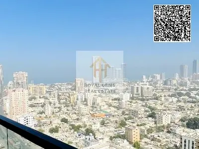 2 Room and hall for annual rent in a Tech tower, in Al Rashidiya 3, Ajman, large spaces, reasonable