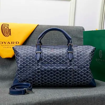 Navy blue travel duffle bag