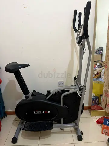 Used LifeUp Elliptical Cross Trainer with Seat - Good Condition