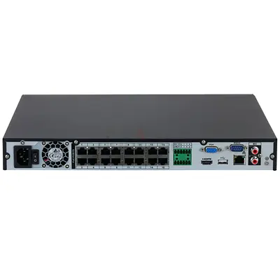 Dahua DHI-NVR4216-16P-4KS3 16-channel 1U Network Video Recorder featuring 16 Power over Etherne