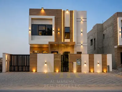 For sale: Al Helio 2, Ajman, including registration and ownership fees (two floors with a roof) at a good price, freehold for life.