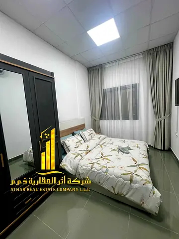 استوديو فاخر ثاني ساكن بمطبخ مفتوح مع اطلاله مفتوحه مفروش بالكامل✨عجمان النعيميه. للإيجار الشهري.الإيجار يشمل الفواتير والإنترنت وموقف