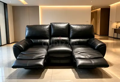 Sofa Recliner 3 Seater Leather