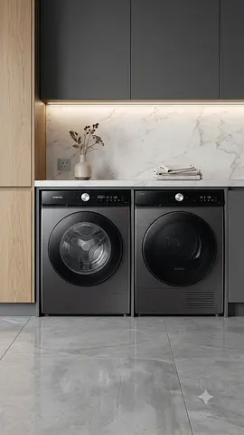 Samsung Bespoke Laundry Stacking Kit – Black | Washer & Dryer Stacking Accessory | Under Warranty