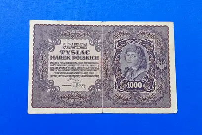 1919 Poland old Banknote