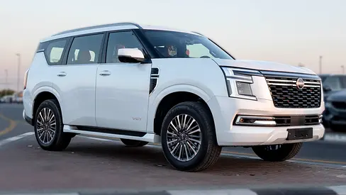 2026 Nissan Patrol LE Platinum 3.5L Twin Turbo AT Petrol (White-Red)