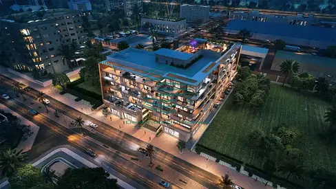 شقة مفروشة بغرفة نوم واحدة | مساكن فينتانا | شرفة وإطلالات على المدينة