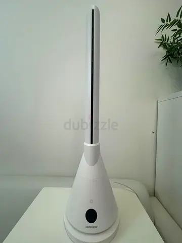 White tower bladeless fan / air multiplier - compact standing fan
