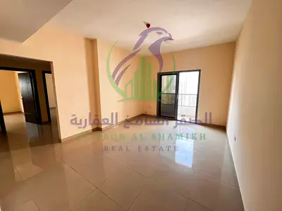 غرفتين وصالة في المجاز 3 باركينج مجاني مع إطلالة بحرية وبلكونة ومطبخ إطلالة مفتوحة موزع موقع مميز قريب من جميع الخدمات