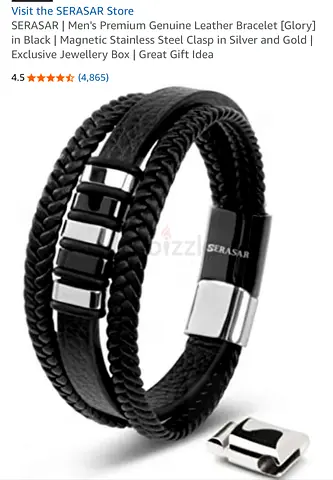 SERASAR | Men's Premium Genuine Leather Bracelet [Glory